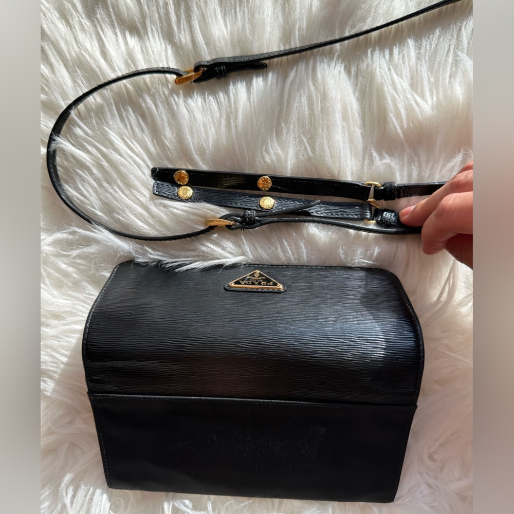 Prada Leather and Nylon Wallet with Detachable Strap - Picture 10 of 14